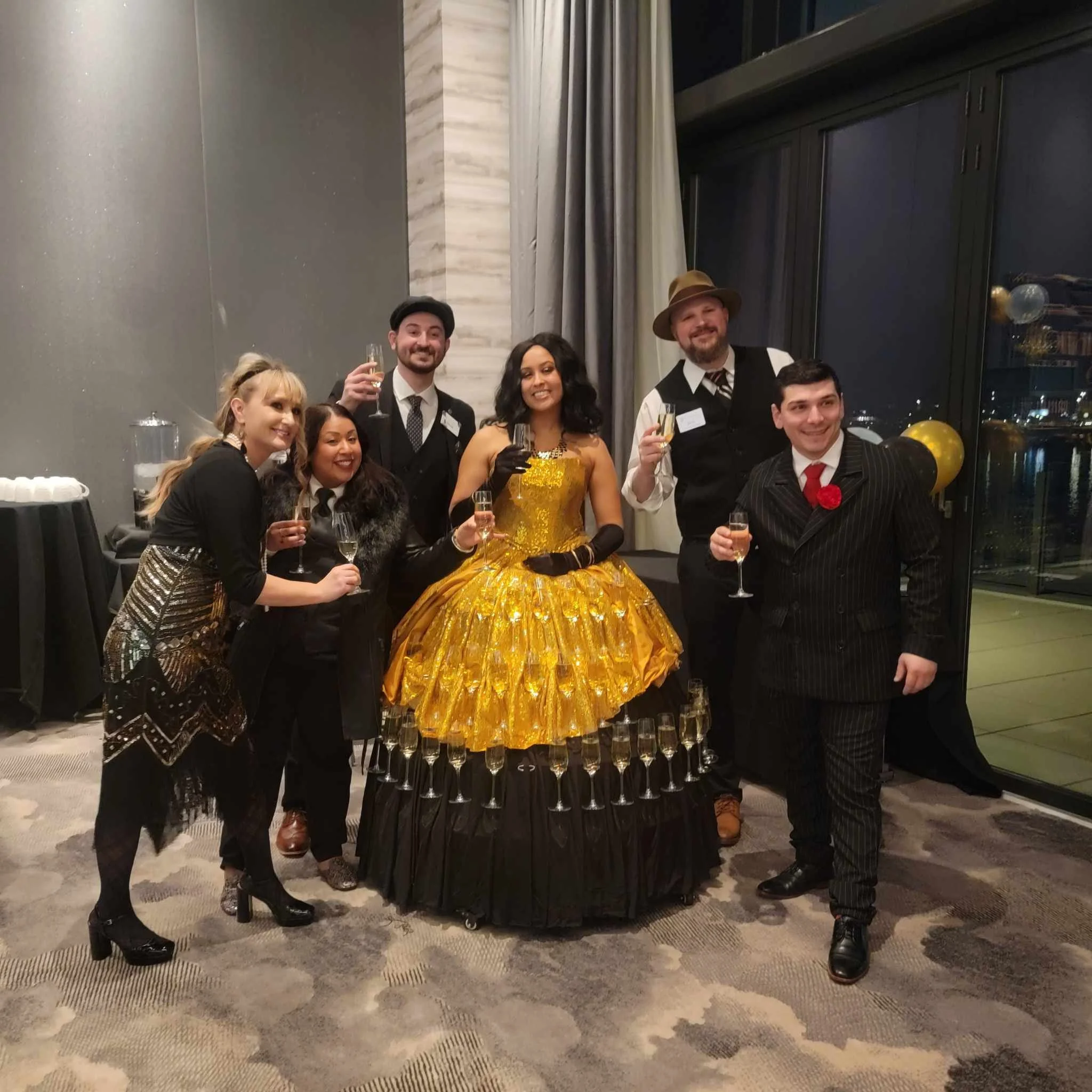 Champagne Dress & Hostesses