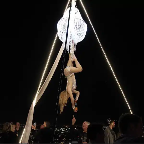 Aerial Champagne Servers